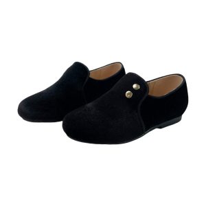Kids Black Loafers