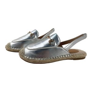 Women Silver Espadrilles