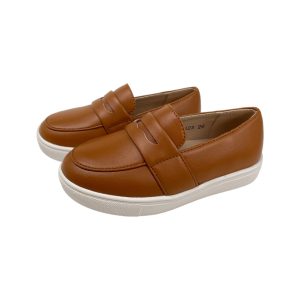 Kids Brown Leather Shoes