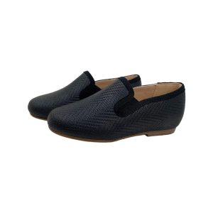 Kids Black Loafers