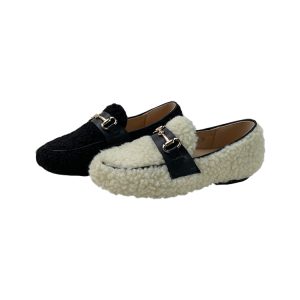 Kids Velvet Loafers