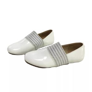 Kids White Loafers