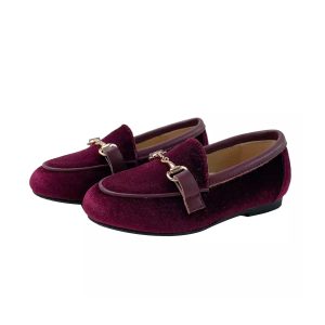 Boys Black Leather Loafers
