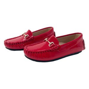 Kids Red Loafers