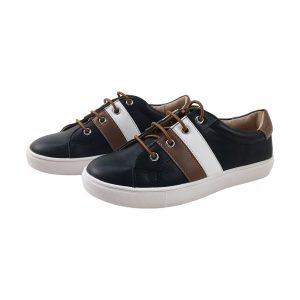 Black Lacp-up Sneakers