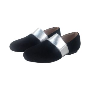 Kids Black Loafers