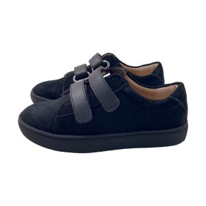 Kids Black Velcro Sneakers
